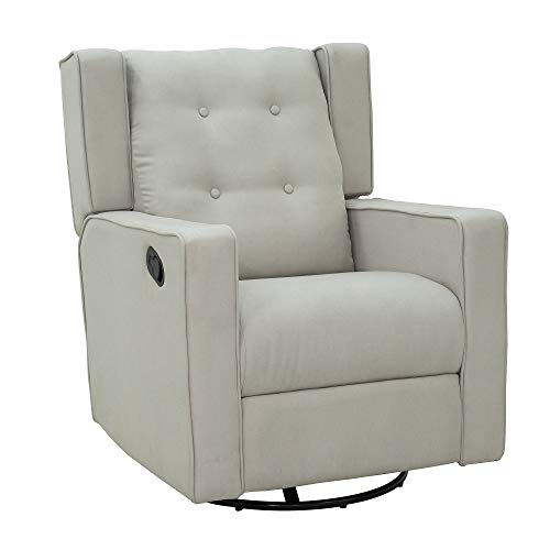 HOMCOM Polyester Linen Fabric Recliner Chair