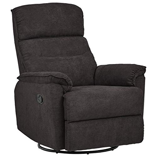 Ravenna Home Pull Recliner With Rotating 360 Swivel Glider