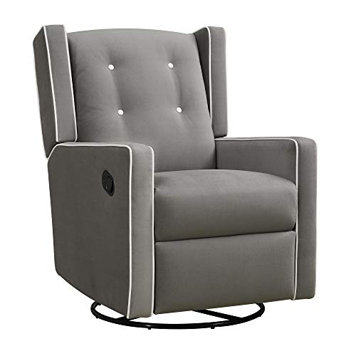 Baby Relax Mikayla Upholstered Swivel Gliding Recliner