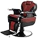 Artist Hand Barber Chair Hydraulic Reclining Barber Chairs Heavy Duty Salon Chair for Hair Stylist Tattoo Chair Salon Equipment (Red,Black)