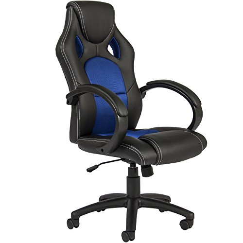 Executive Racing Office Chair PU Leather Swivel Computer Desk Seat