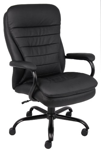 Boss Office Products Heavy Duty Leather Plus Chair