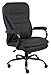 Boss Office Products Heavy Duty Double Plush Caressoftplus Vinyl Chair-400 Lbs, Black