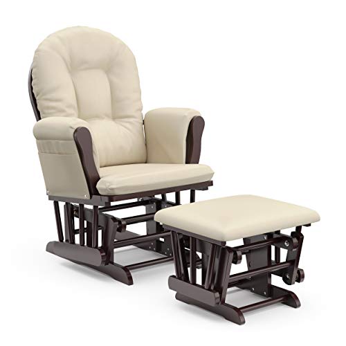 Stork Craft Hoop Glider and Ottoman Set Chair for Breastfeeding