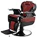 Artist Hand Barber Chair Hydraulic Reclining Barber Chairs Heavy Duty Salon Chair for Hair Stylist Tattoo Chair Salon Equipment (Red,Black)