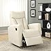 Monarch Specialties (white) Recliner chair, 30' L x 30' W x 41' H