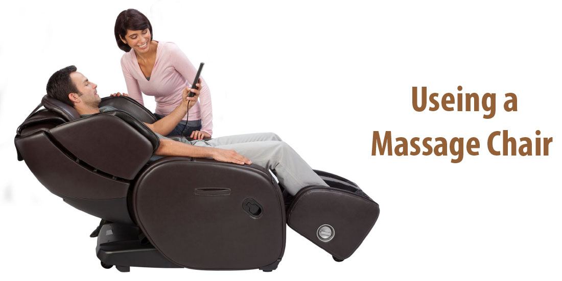 Using a massage chair