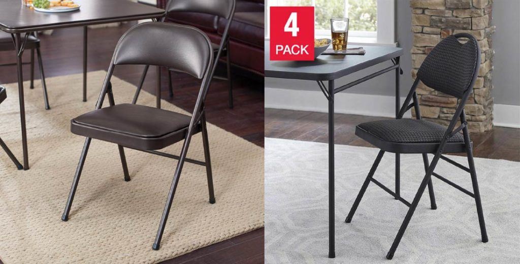 Cosco Fabric 4 Pack Folding Chair