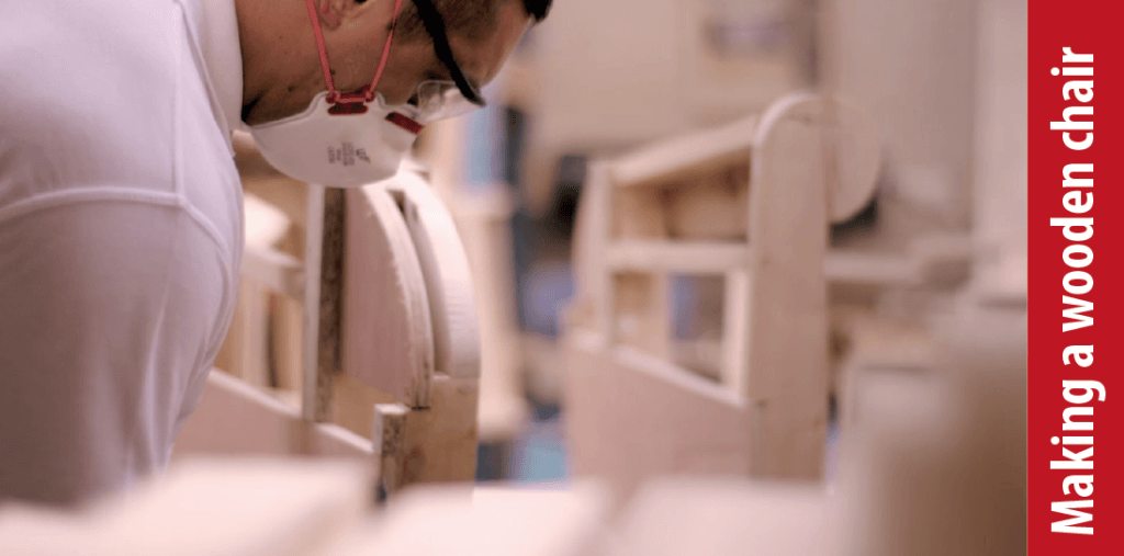 making a wooden chair