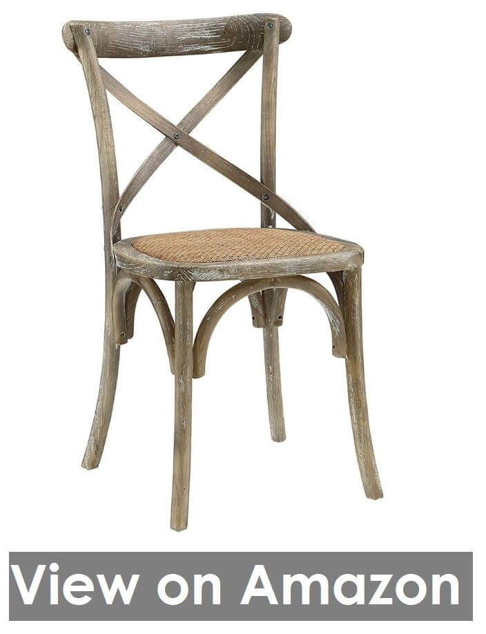 Solid Elm Wood Dining Side Chair