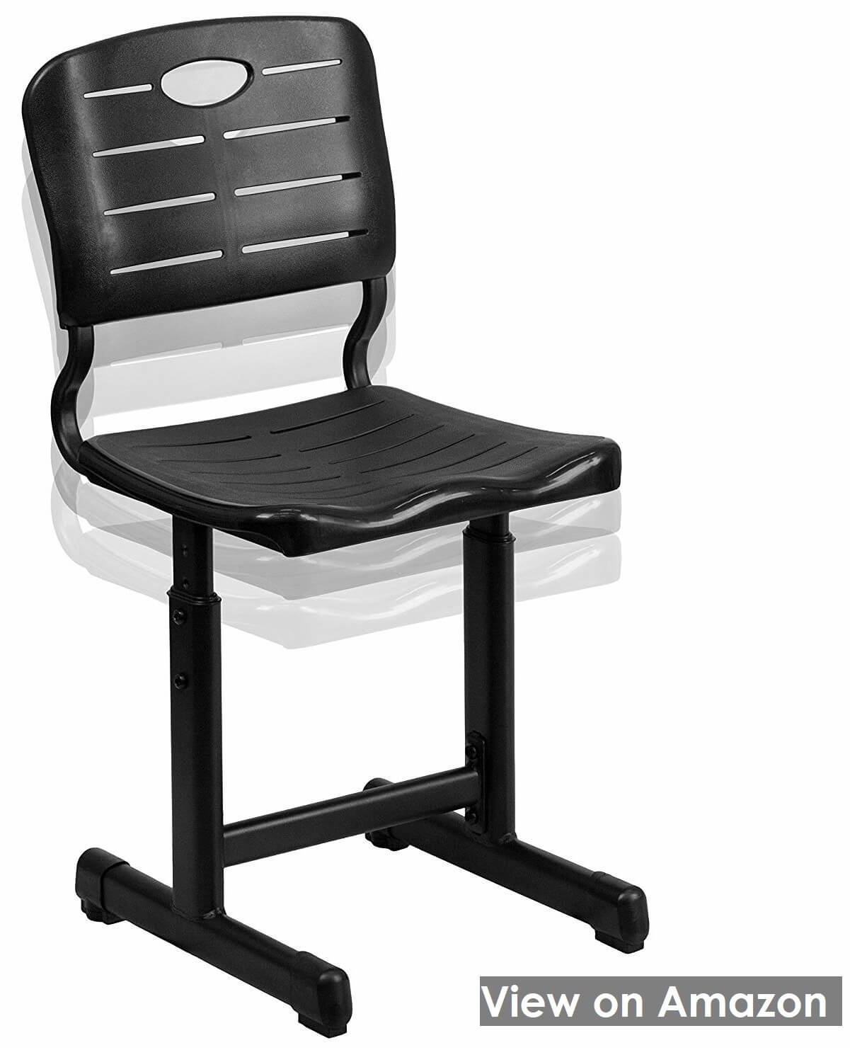 Adjustable Height Black Student Chair by Flash Furniture