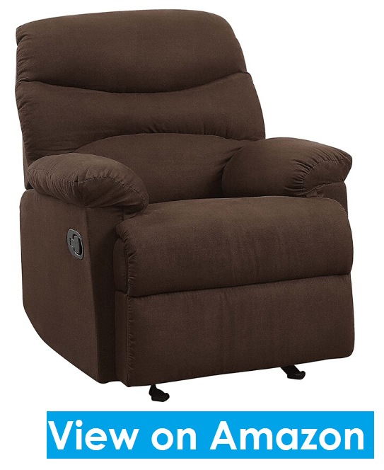 ACME Arcadia Chocolate Microfiber Recliner